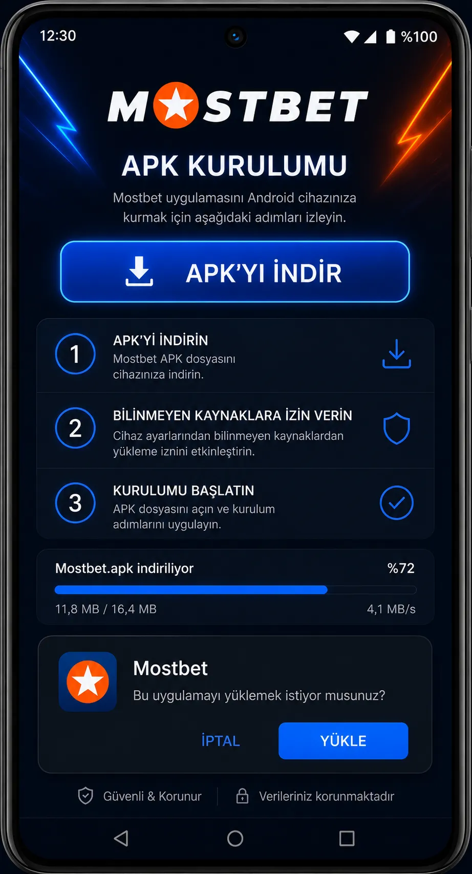 Mostbet app APK indir gereksinimleri