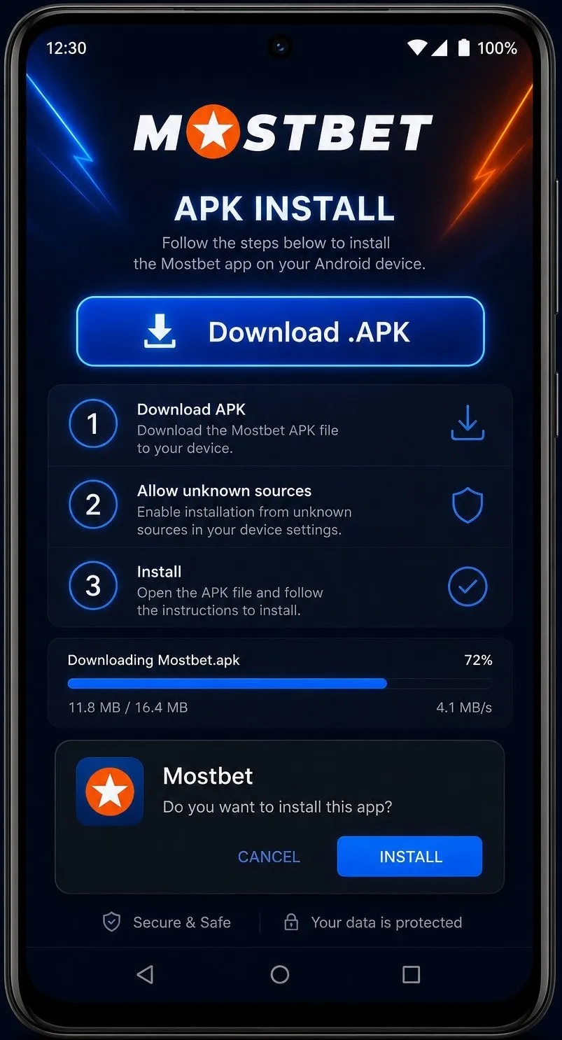 Mostbet app APK download requirements