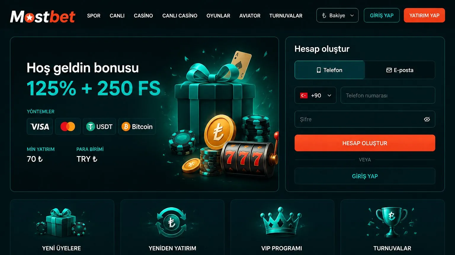 Mostbet giriş: bonuslar ve ödeme işlemleri