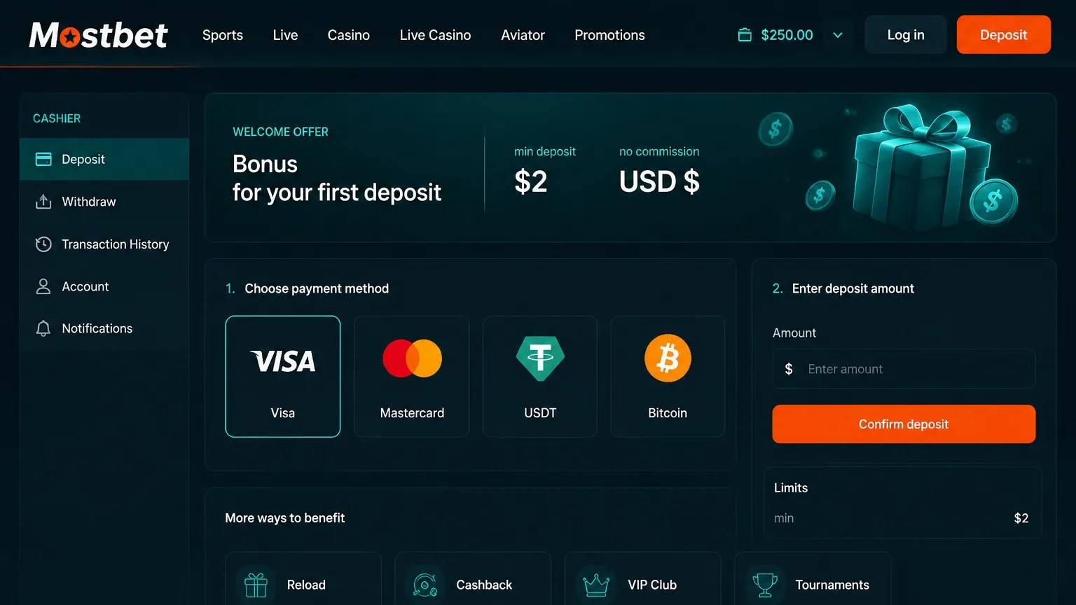Mostbet withdrawal: deposit methods and payout speed