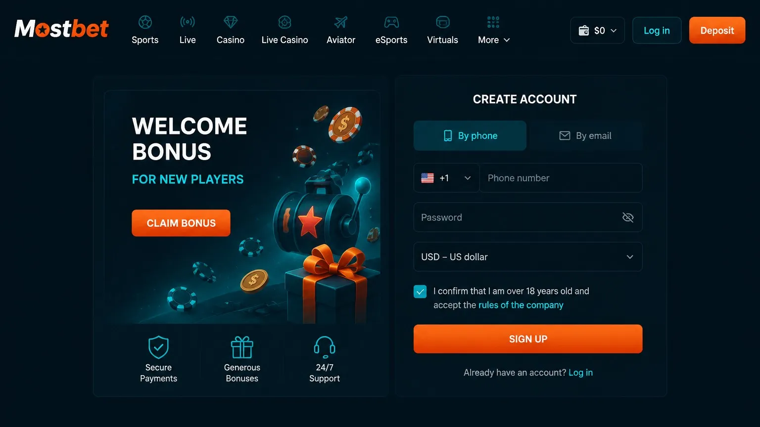 Mostbet registration: sign-up methods and account details - Mostbet login